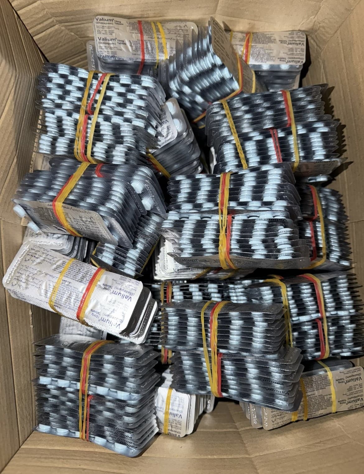 Box of diazepam advertised in steroid community chat room